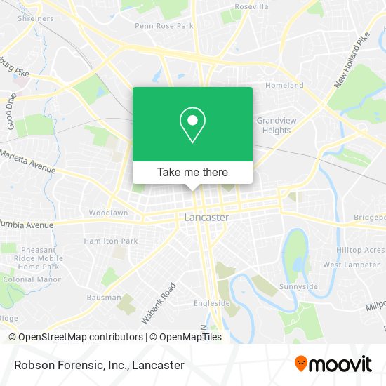Mapa de Robson Forensic, Inc.
