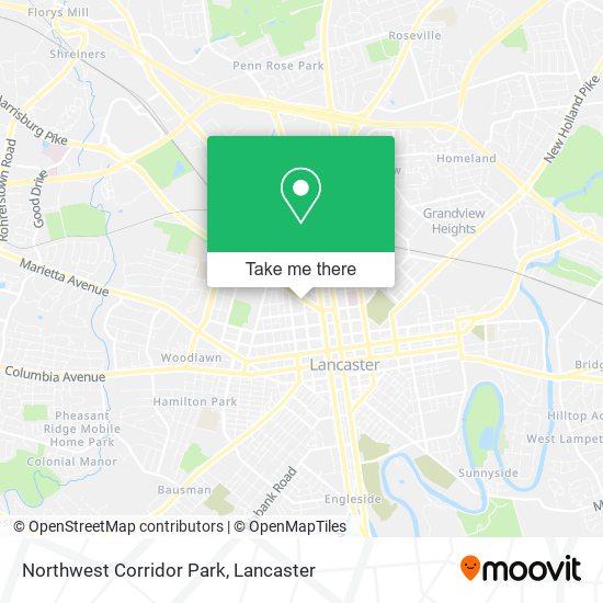 Mapa de Northwest Corridor Park