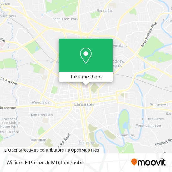 William F Porter Jr MD map