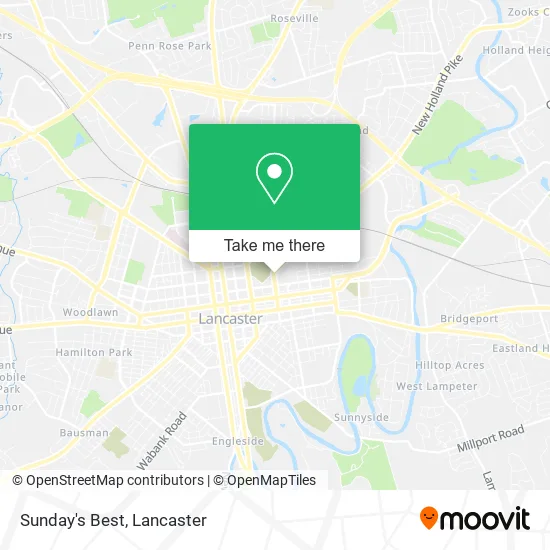 Sunday's Best map