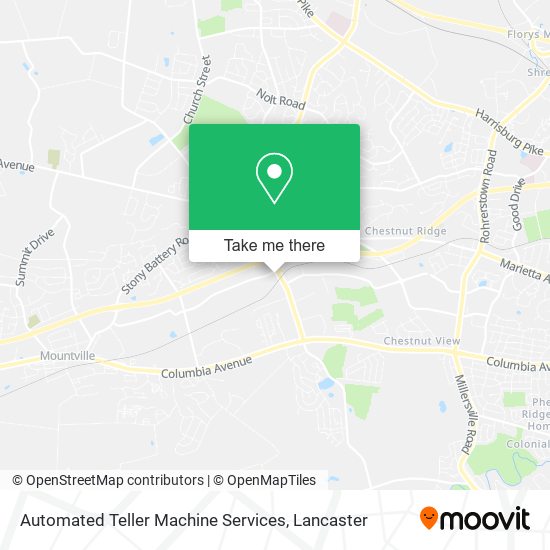 Automated Teller Machine Services map