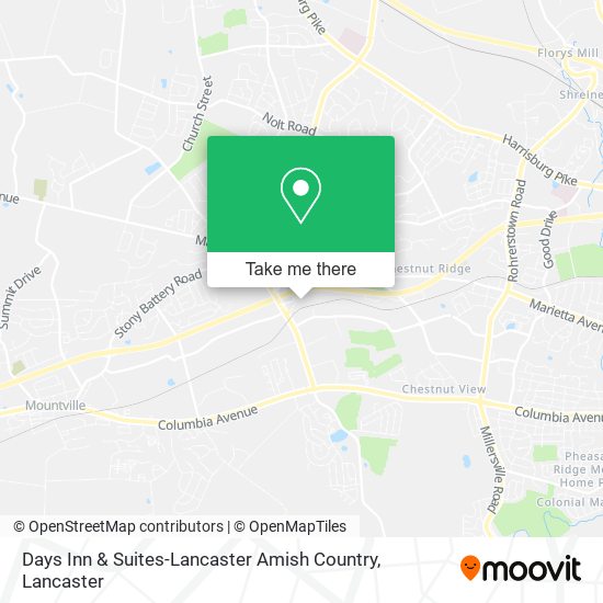 Mapa de Days Inn & Suites-Lancaster Amish Country