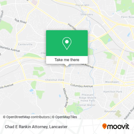 Chad E Rankin Attorney map