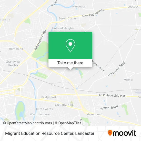 Migrant Education Resource Center map