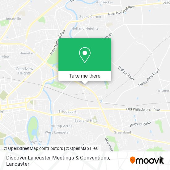 Discover Lancaster Meetings & Conventions map