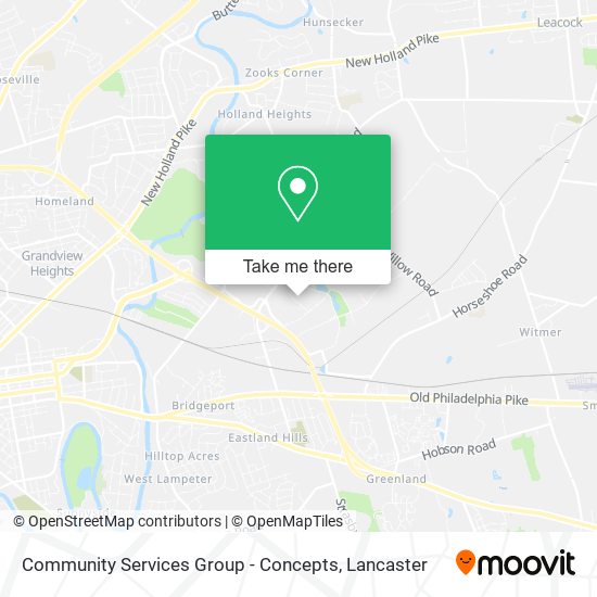 Mapa de Community Services Group - Concepts