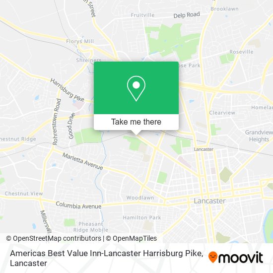 Americas Best Value Inn-Lancaster Harrisburg Pike map