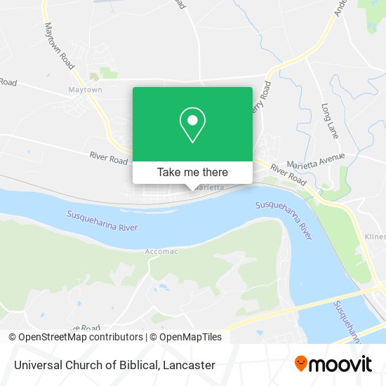 Universal Church of Biblical map