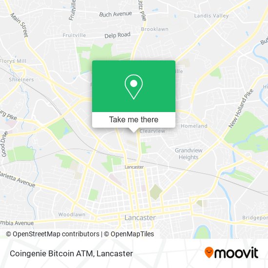 Coingenie Bitcoin ATM map
