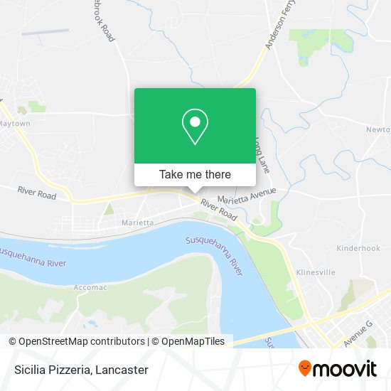 Mapa de Sicilia Pizzeria
