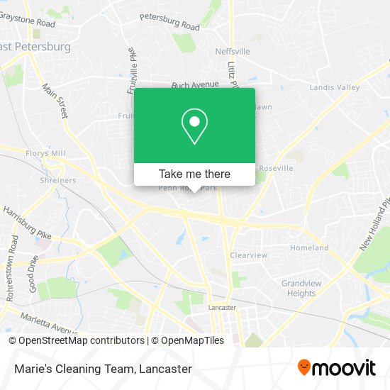 Marie's Cleaning Team map