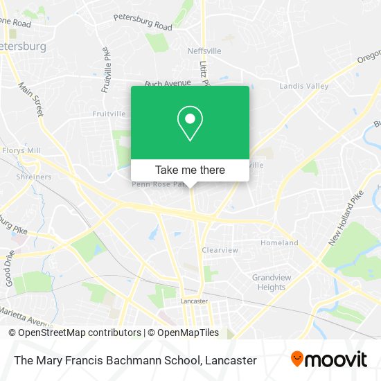 The Mary Francis Bachmann School map