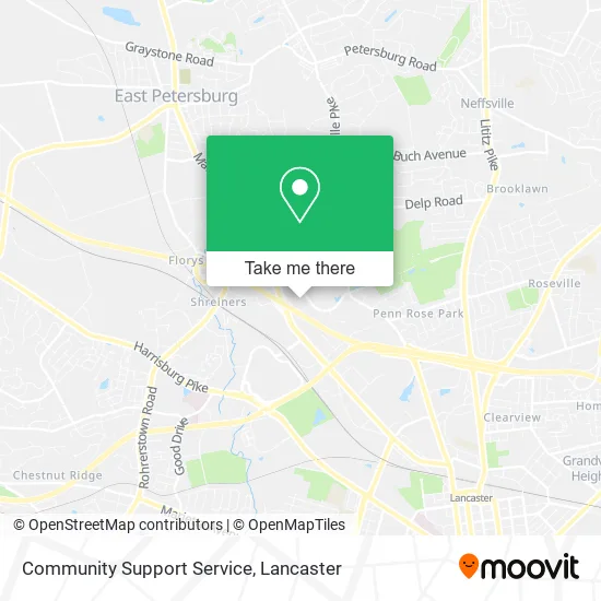 Community Support Service map