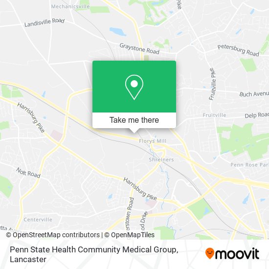 Penn State Health Community Medical Group map