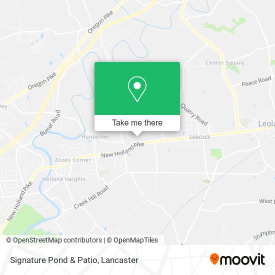 Signature Pond & Patio map