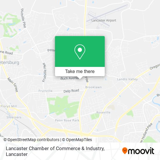 Lancaster Chamber of Commerce & Industry map