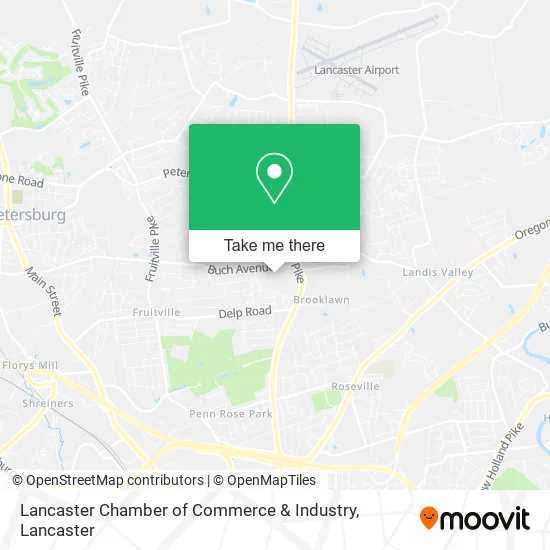 Lancaster Chamber of Commerce & Industry map