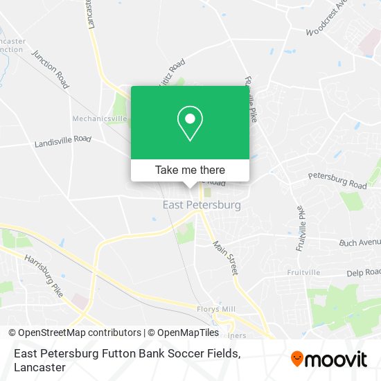 Mapa de East Petersburg Futton Bank Soccer Fields