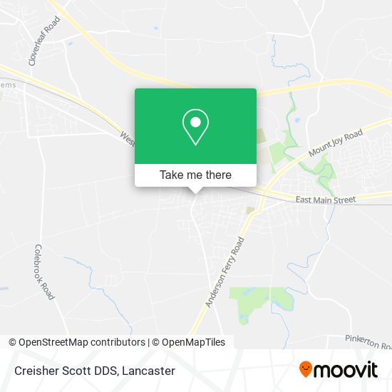 Creisher Scott DDS map