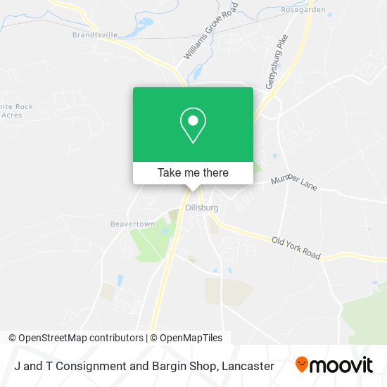 J and T Consignment and Bargin Shop map
