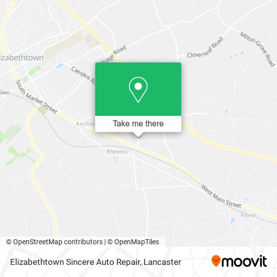 Mapa de Elizabethtown Sincere Auto Repair