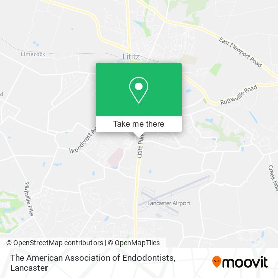 Mapa de The American Association of Endodontists