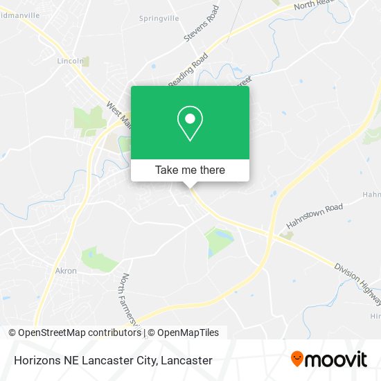 Horizons NE Lancaster City map