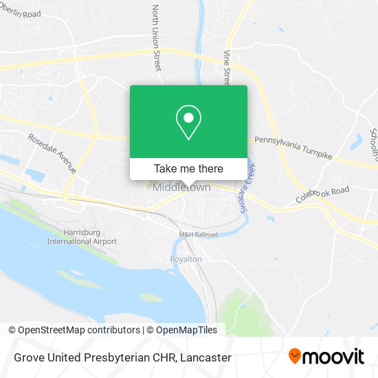 Grove United Presbyterian CHR map