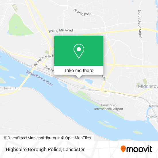Highspire Borough Police map