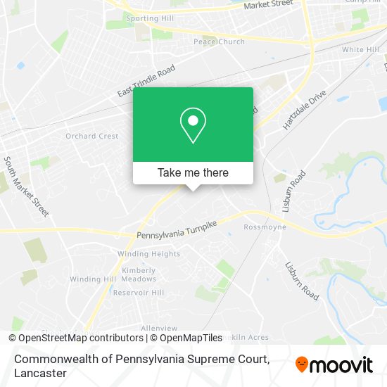 Commonwealth of Pennsylvania Supreme Court map