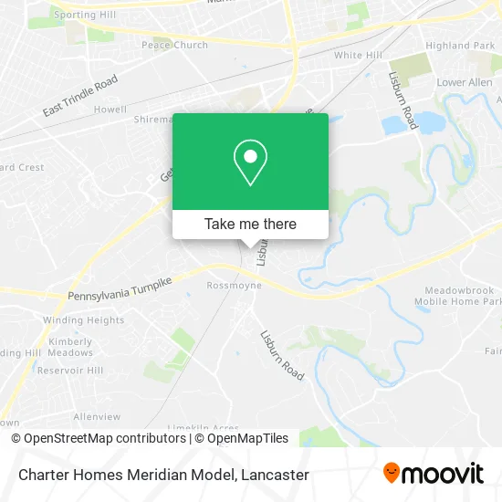 Charter Homes Meridian Model map