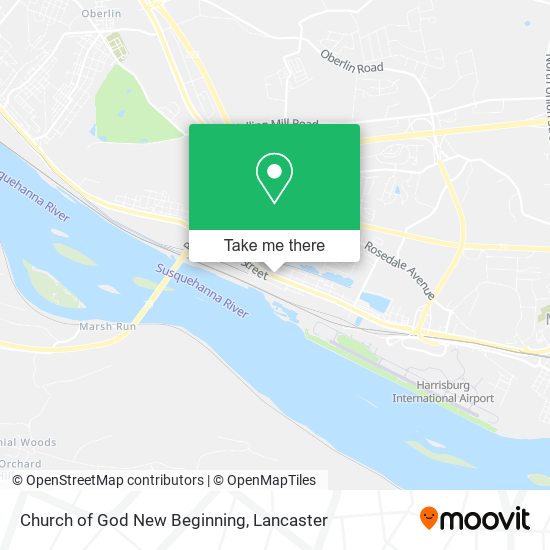 Church of God New Beginning map