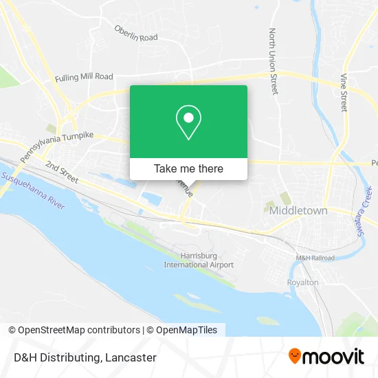 D&H Distributing map