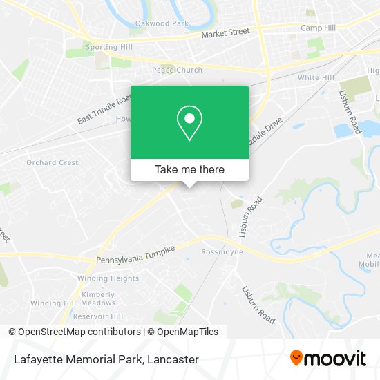 Lafayette Memorial Park map