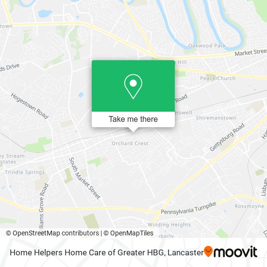 Mapa de Home Helpers Home Care of Greater HBG