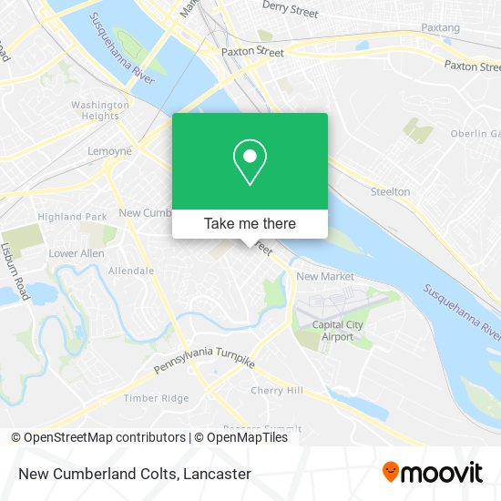 New Cumberland Colts map