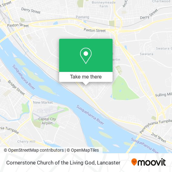 Cornerstone Church of the Living God map