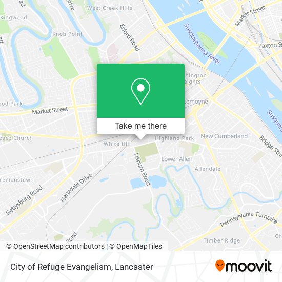 City of Refuge Evangelism map