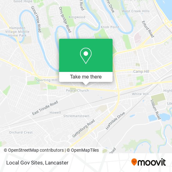 Mapa de Local Gov Sites