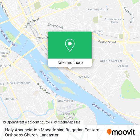 Holy Annunciation Macedonian Bulgarian Eastern Orthodox Church map