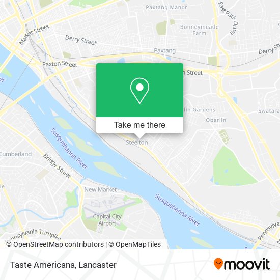 Mapa de Taste Americana