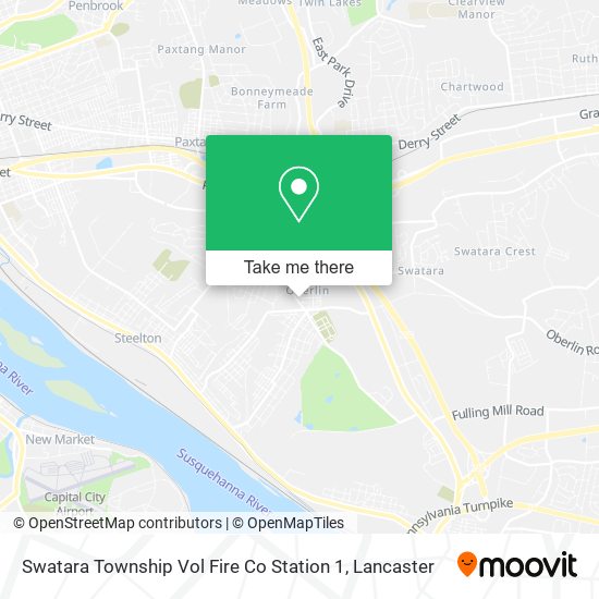 Swatara Township Vol Fire Co Station 1 map