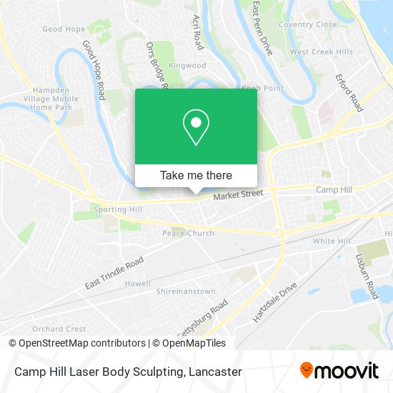 Camp Hill Laser Body Sculpting map