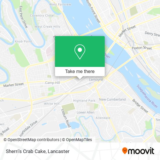 Sherri's Crab Cake map