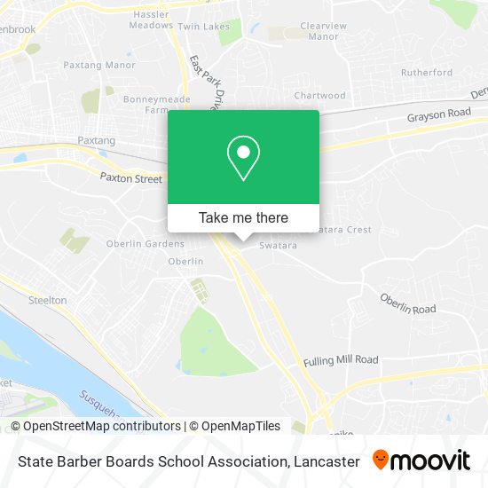 State Barber Boards School Association map