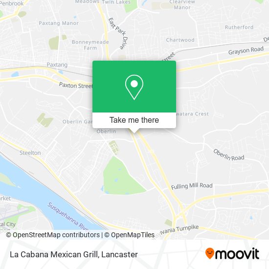 La Cabana Mexican Grill map