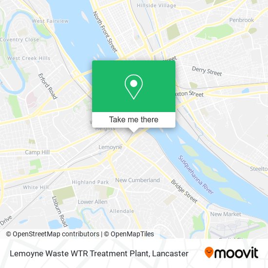 Mapa de Lemoyne Waste WTR Treatment Plant
