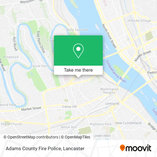 Adams County Fire Police map