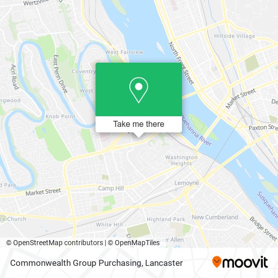 Mapa de Commonwealth Group Purchasing