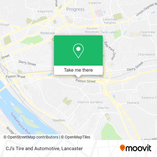 CJ's Tire and Automotive map